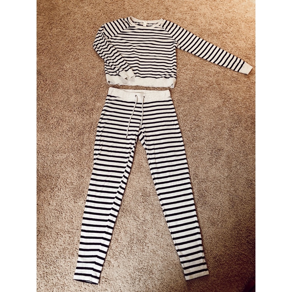 Forever 21 Super soft striped pajama set